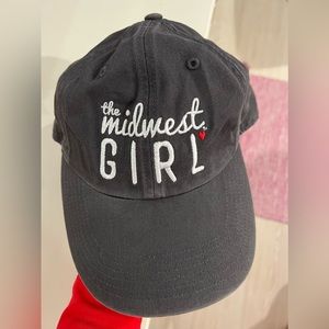 NWOT Women’s Charcoal Gray “The Midwest Girl” Baseball Cap, one size